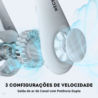 Ventilador de pescoço JISULIFE PREMIUM (Com Carregamento Usb)