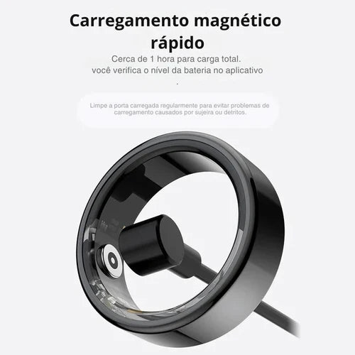 Novo Anel Inteligente de Monitoramento Avançado da Saúde| À Prova D'água | Smart Ring