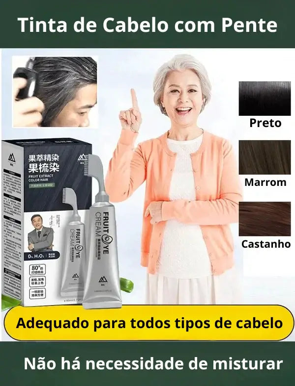 Tonalizante de Cabelo Vegetal NaturaColor + Pente de Brinde 🔥