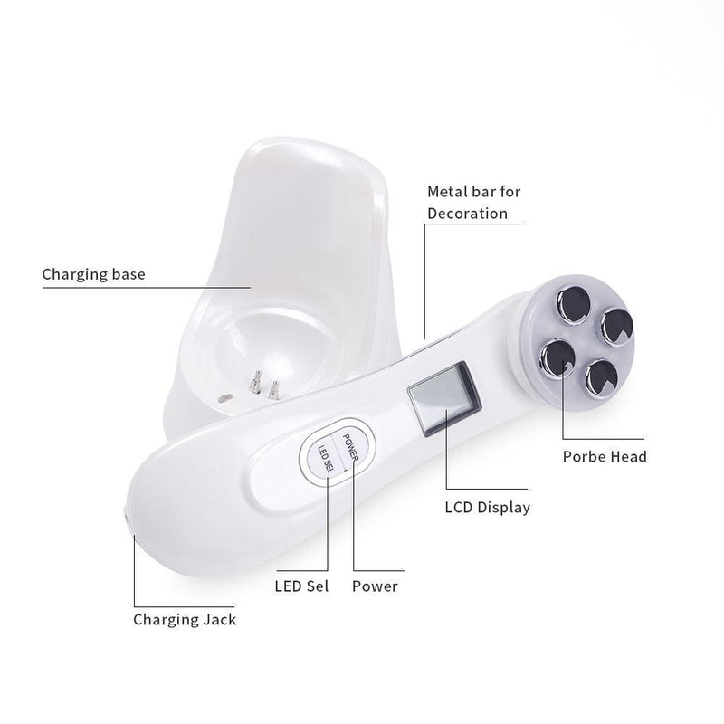 Aparelho Tratamento Fototerapia Facial Led -  5 em 1